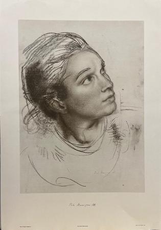 Art work by Pietro Annigoni Rossella 5 - print paper 